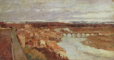 Ansicht der Stadt Pont-du-Chateau, ca. 1895
